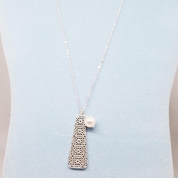 Reversible two tone long necklace - Picture 2 of 4